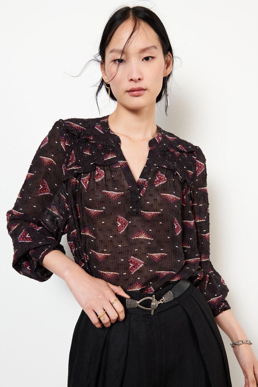 Printed Cathel Blouse