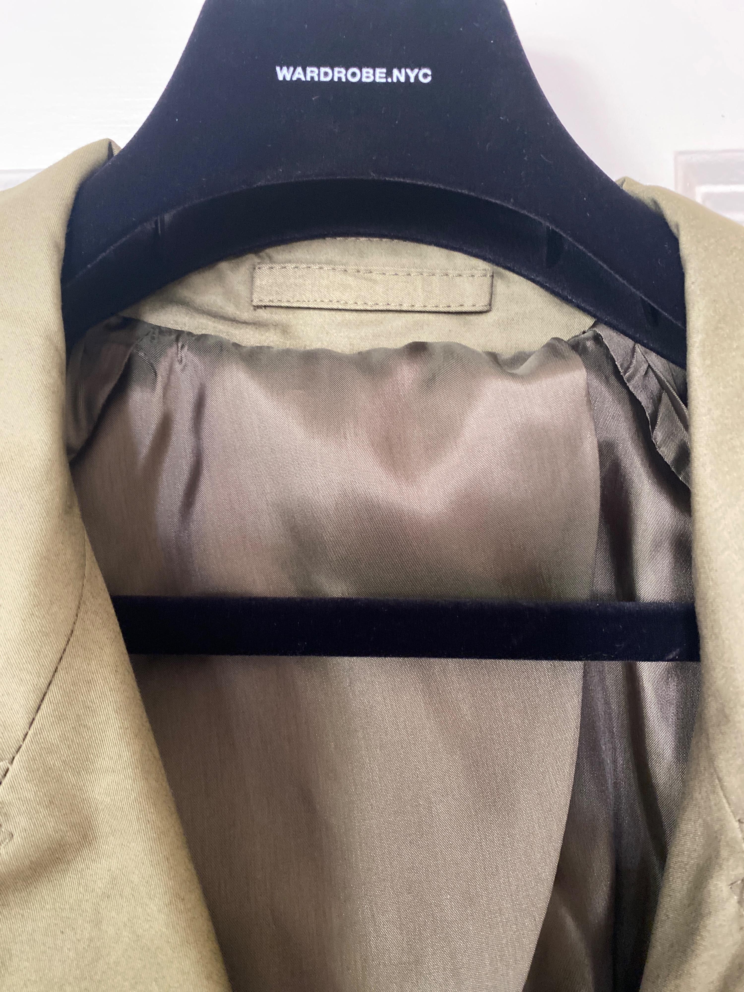 Wardrobe Nyc Khaki Double Breasted Trench Coat