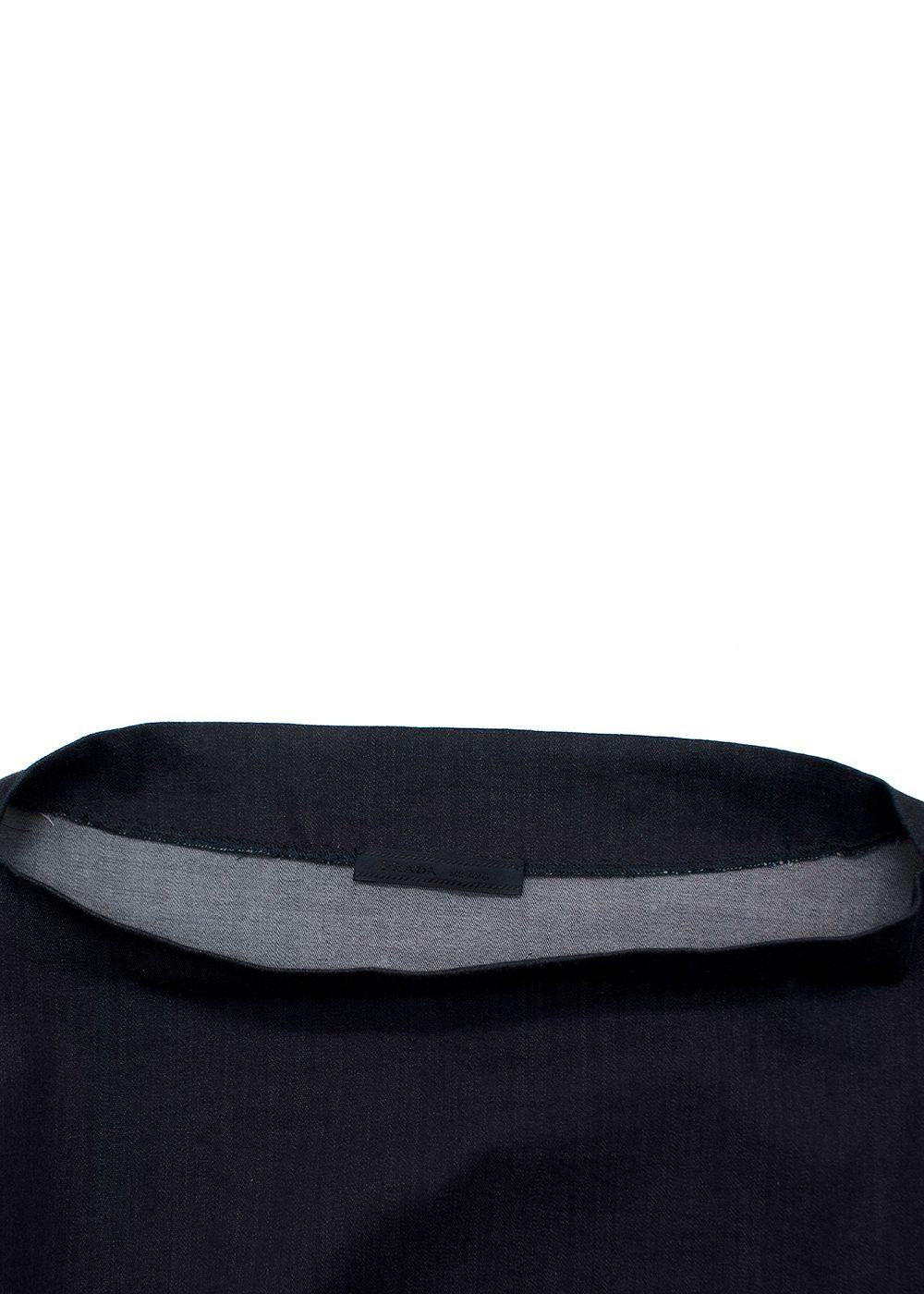 Prada Indigo Long Sleeve Top