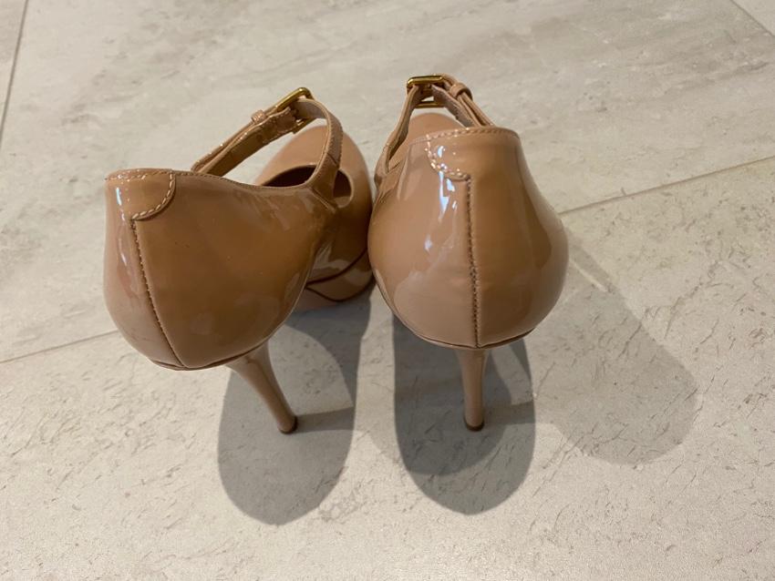 Dolce & Gabbana Nude Patent Mary-Jane Pumps