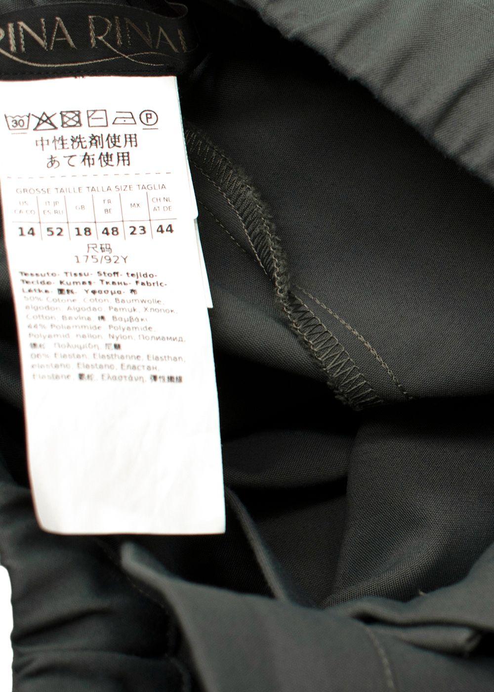 Marina Rinaldi Teal Green Slim Fit Trousers