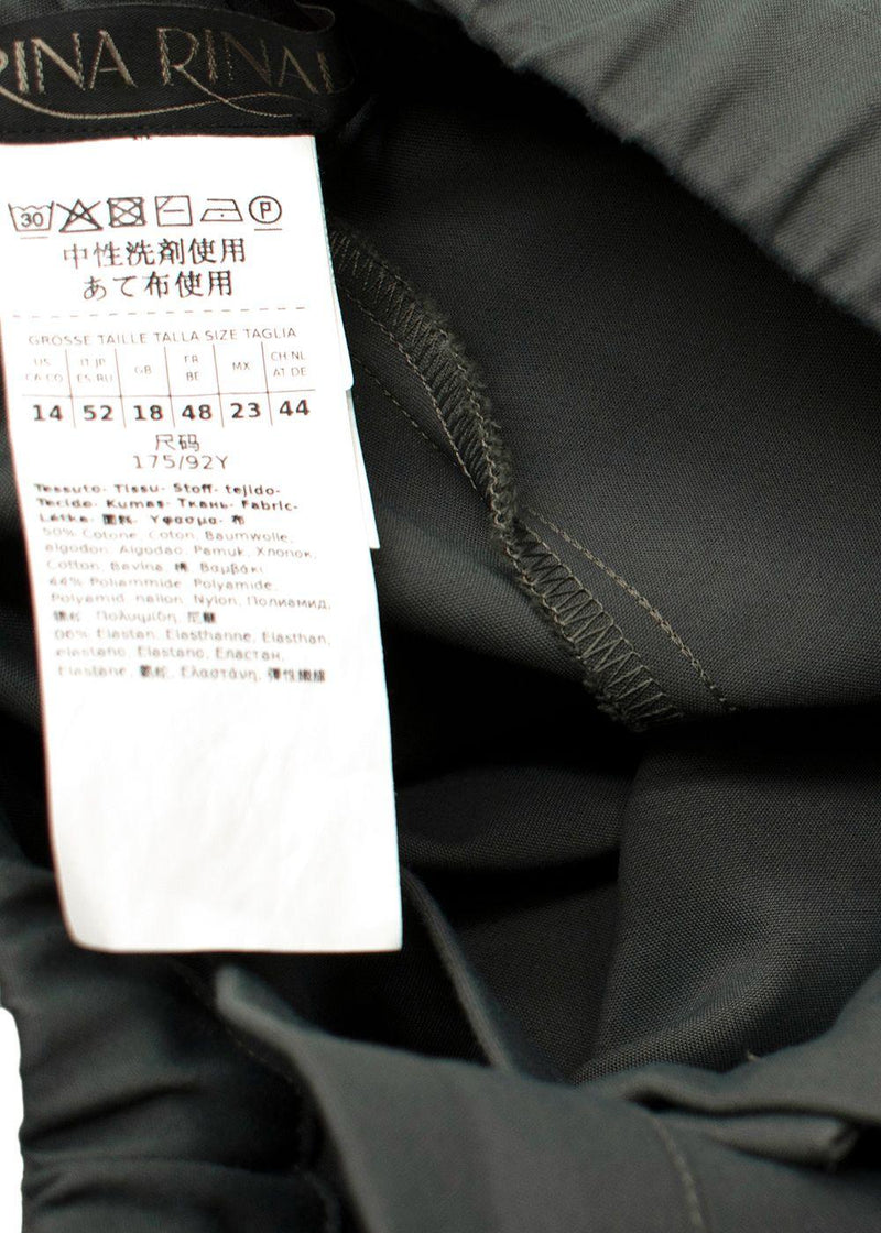 Marina Rinaldi Teal Green Slim Fit Trousers