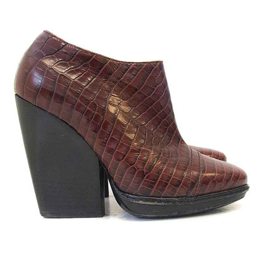 Dries van Noten brown booties