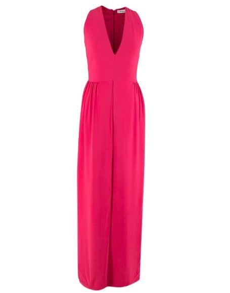 Dior Pink Silk Sleeveless Gown