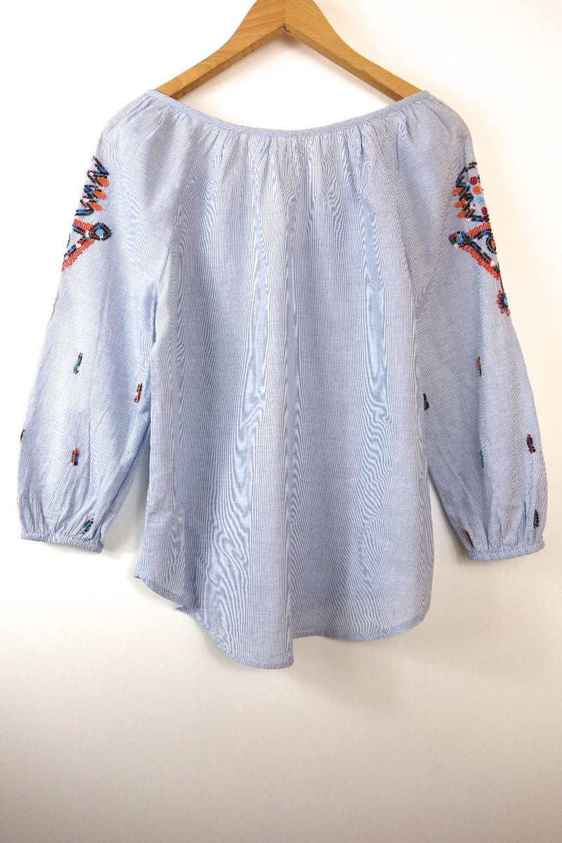 Velvet by Graham & Spencer Shailene Embroidered Blouse