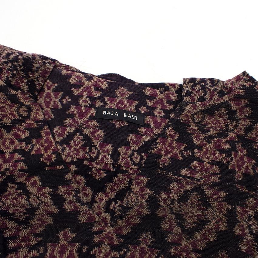 Baja East Cotton Pattern Hooded Top