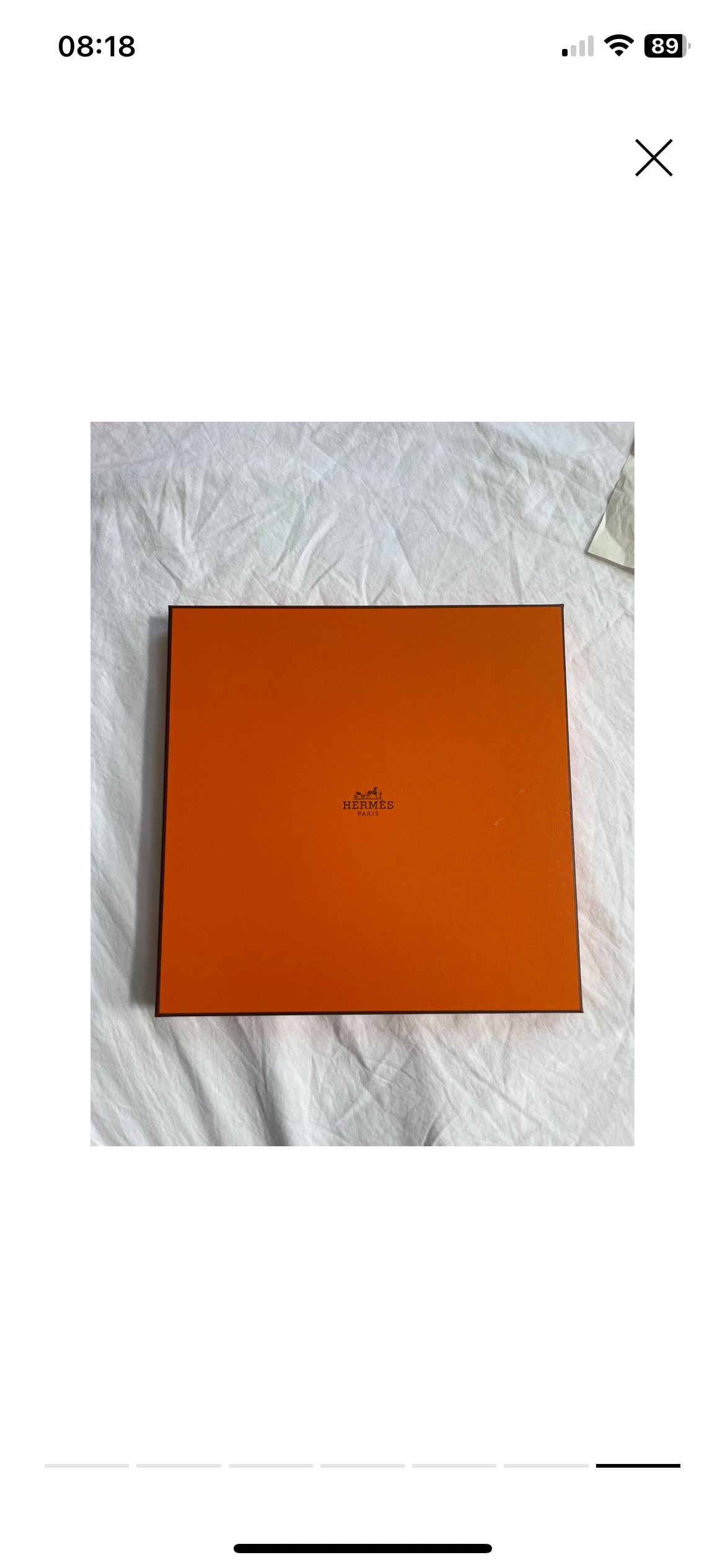 Hermes Orange Cannes et Pommeaux Silk Scarf