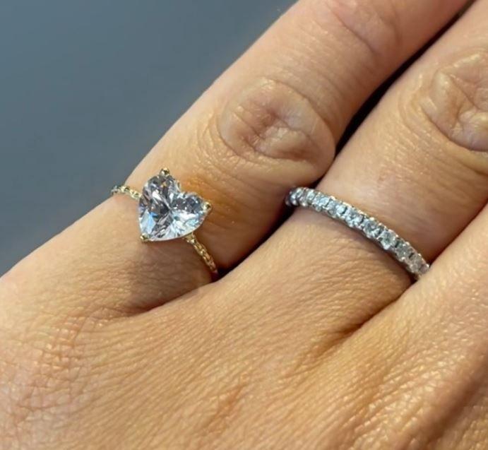 Anabela Chan Mini Lab Diamond Heart Ring
