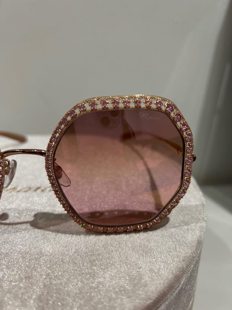 Pink Crystal Red Carpet Sunglasses