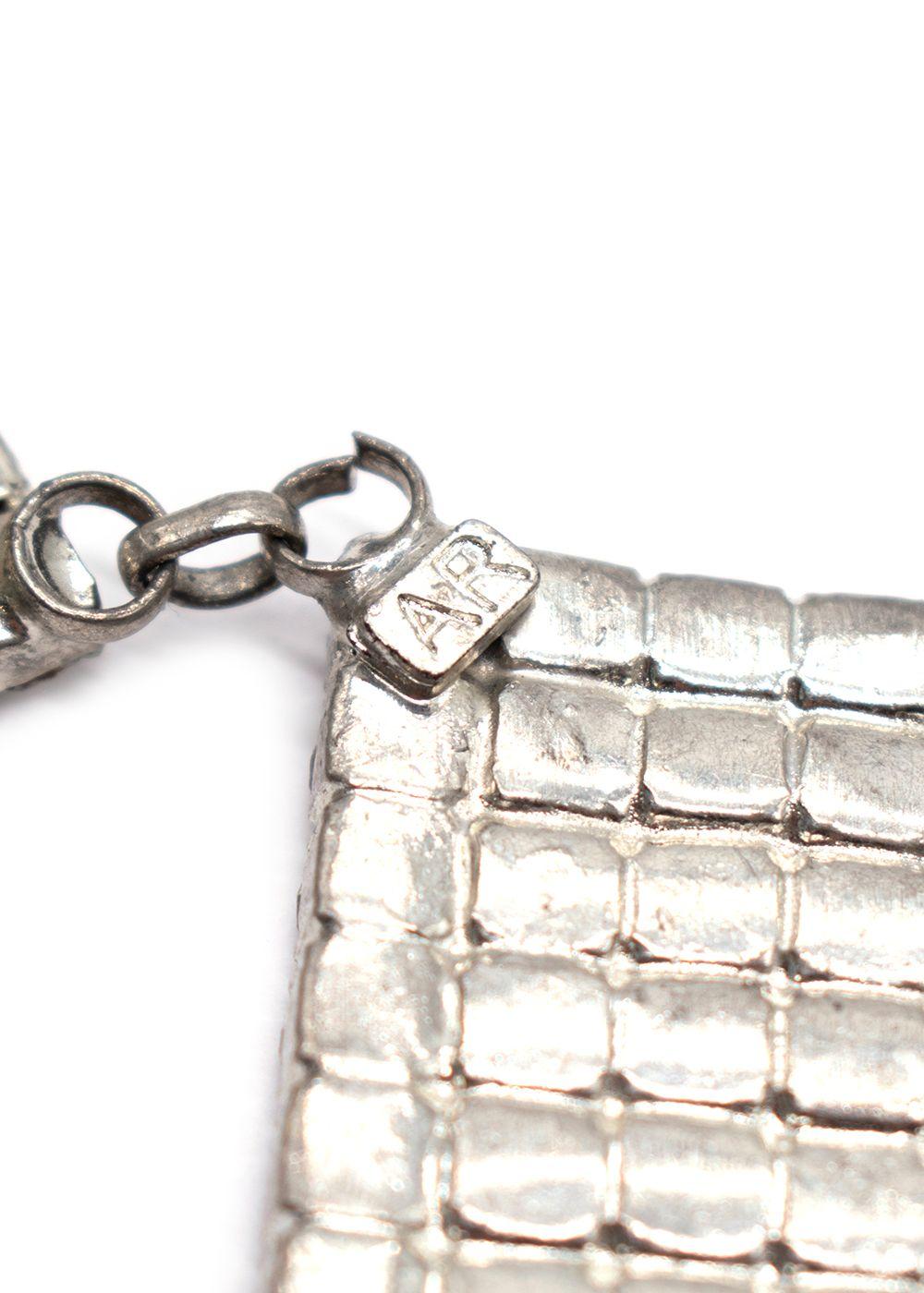 Alessandra Rich Large Crystal Square Clip on Earrings