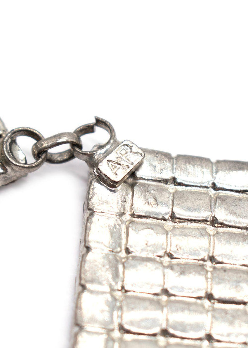 Alessandra Rich Large Crystal Square Clip on Earrings
