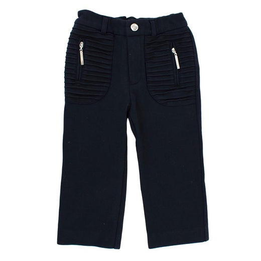 Nicholas & Bears Navy Jersey Trousers with Pleats