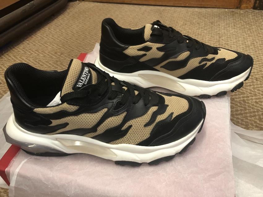 Valentino Bounce low top tiger stripe sneakers
