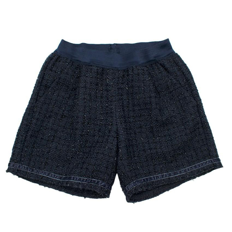 Monnlisa Navy Tweed Short & Jacket Set
