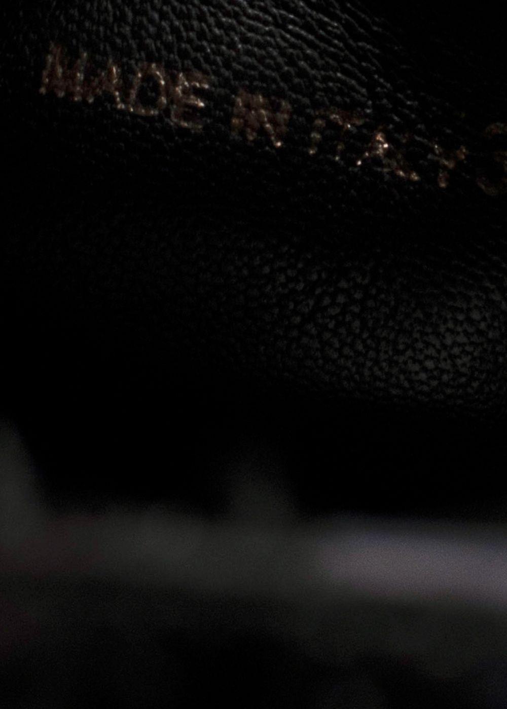 Prada Black Brushed Leather Derby Brogues