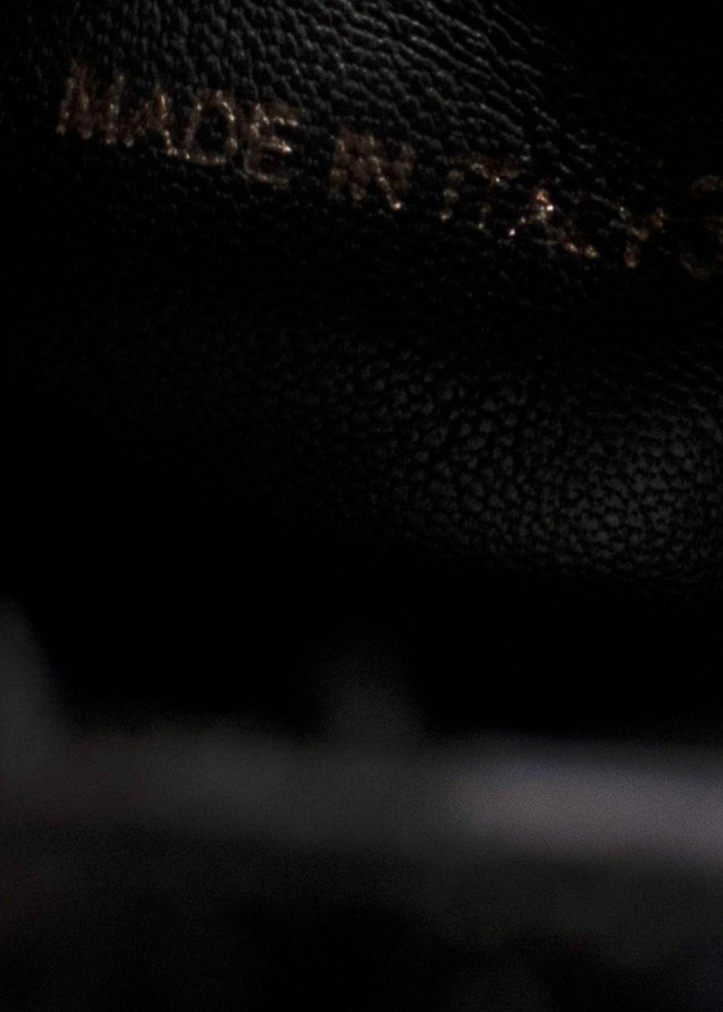 Prada Black Brushed Leather Derby Brogues