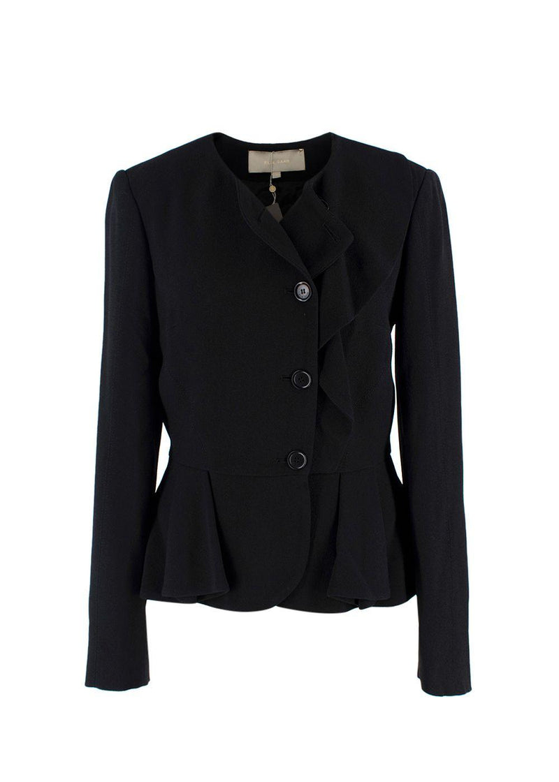 Elie Saab Black Peplum Jacket