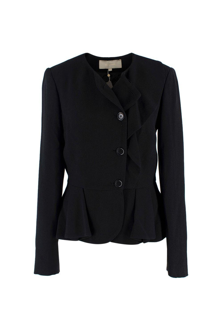 Elie Saab Black Peplum Jacket