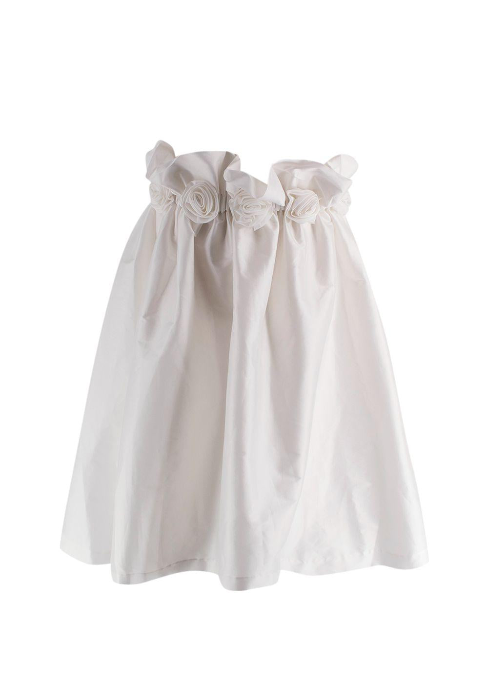 Bernadette White Floral Applique Theodore Dress