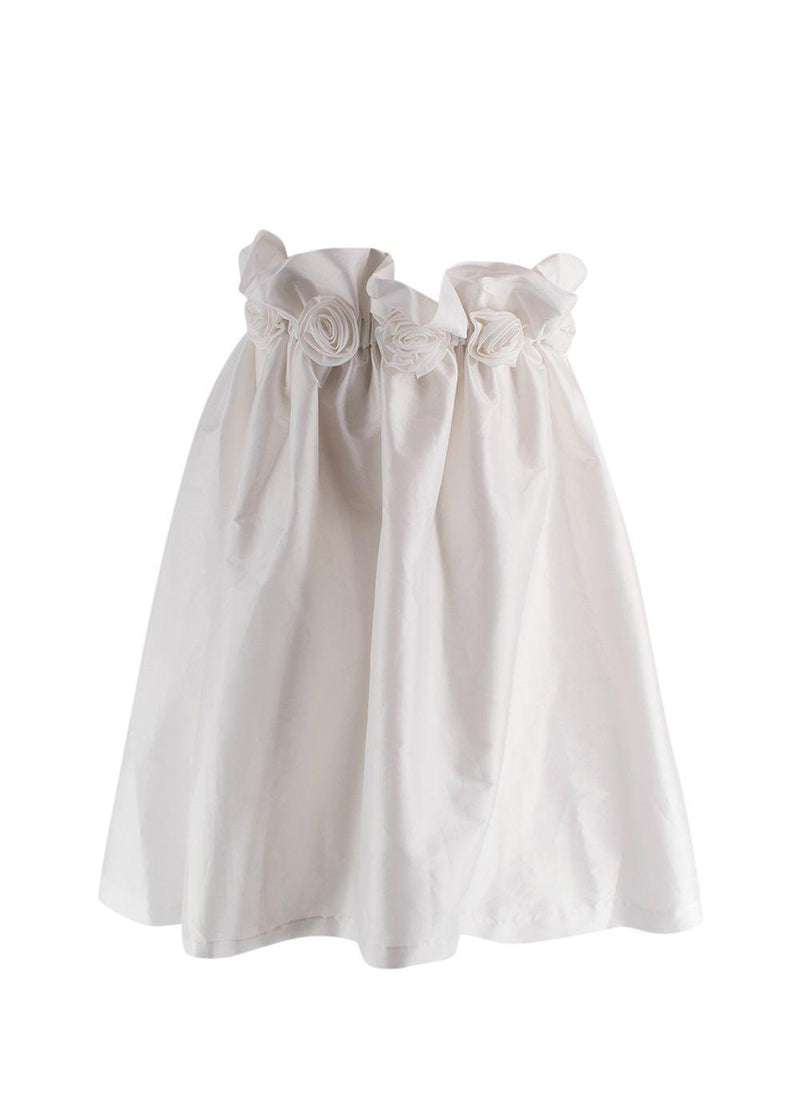 Bernadette White Floral Applique Theodore Dress