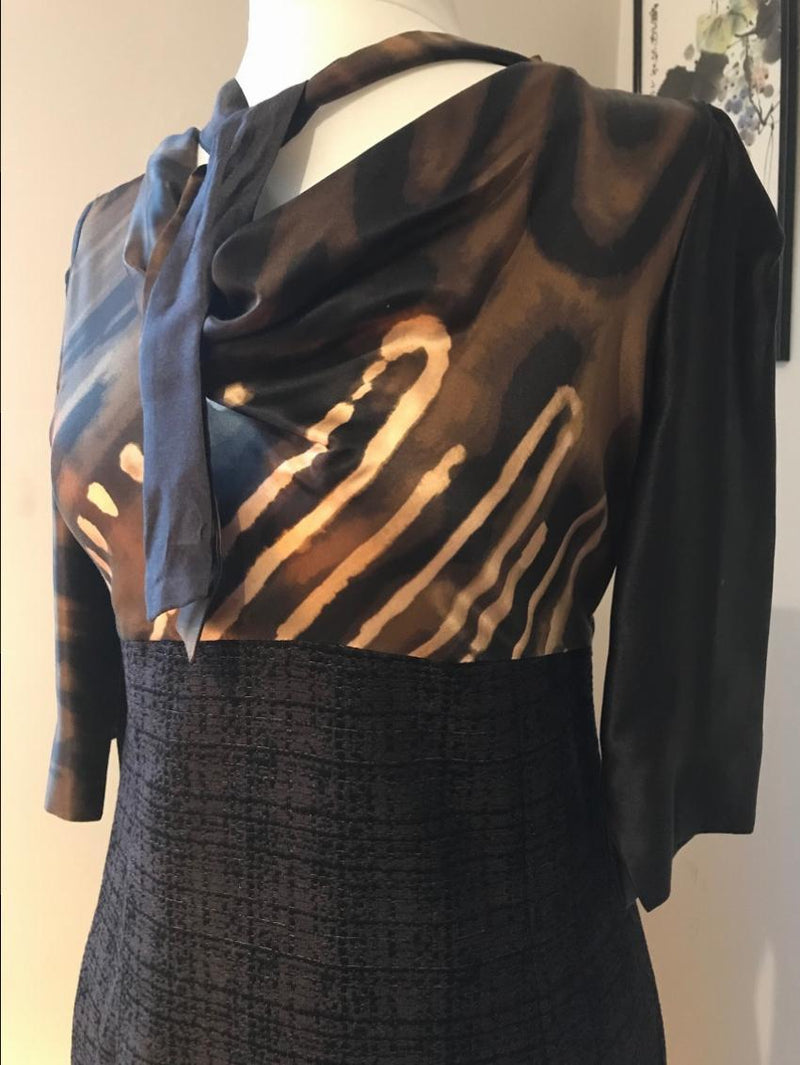 Max Mara Tweed & Silk Dress