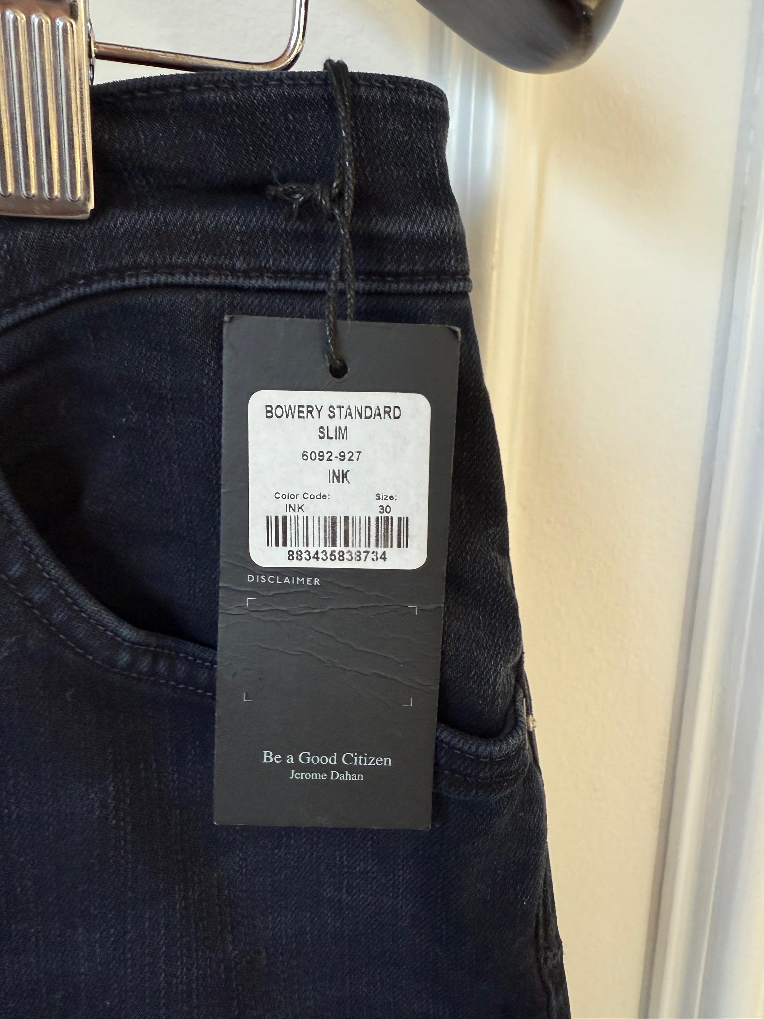Citizens Of Humanity Black Bowery Standard Slim Jeans