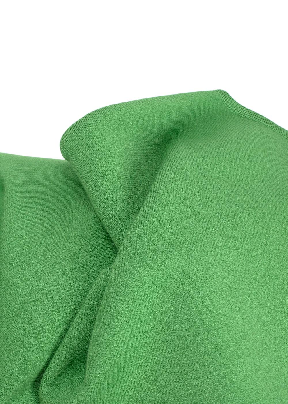 Oscar de La Renta Green Banana Leaf Cut-out Swing Dress