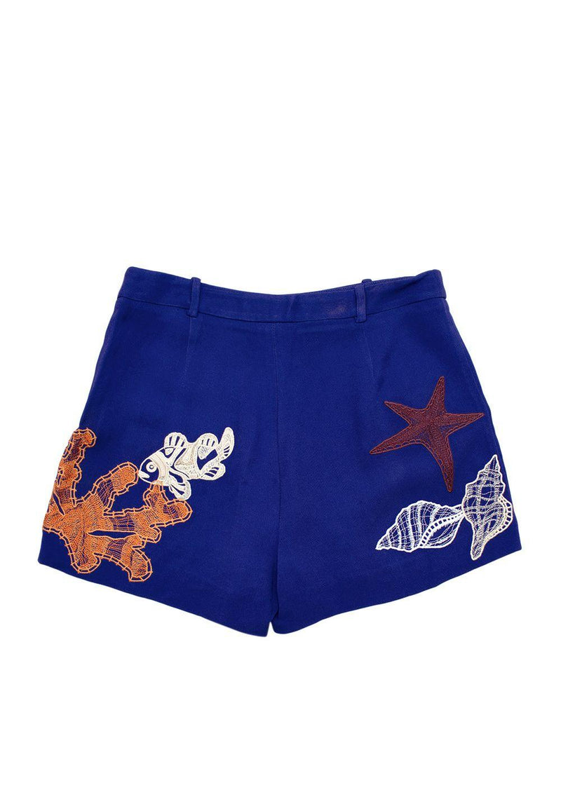 Emilio Pucci Blue Sea Life Shorts
