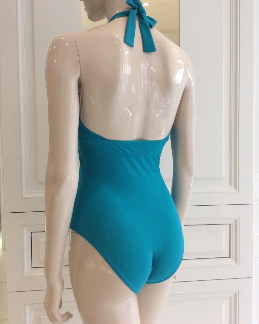 Carizzi Turquoise One-Piece Halterneck Swimsuit