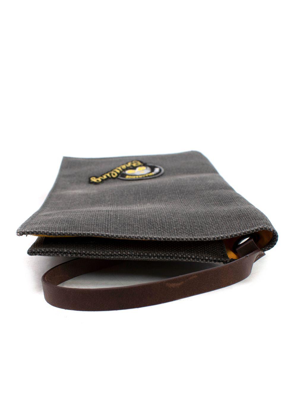 Breitling Grey Patch Detail Canvas Pouch