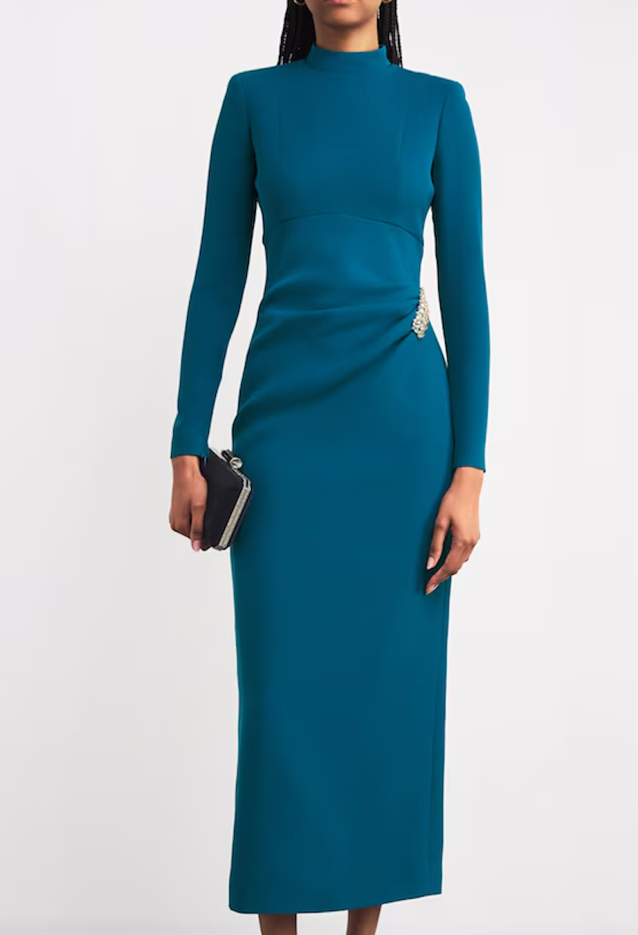 Sabina Bilenko Crepe Carman Midi Dress