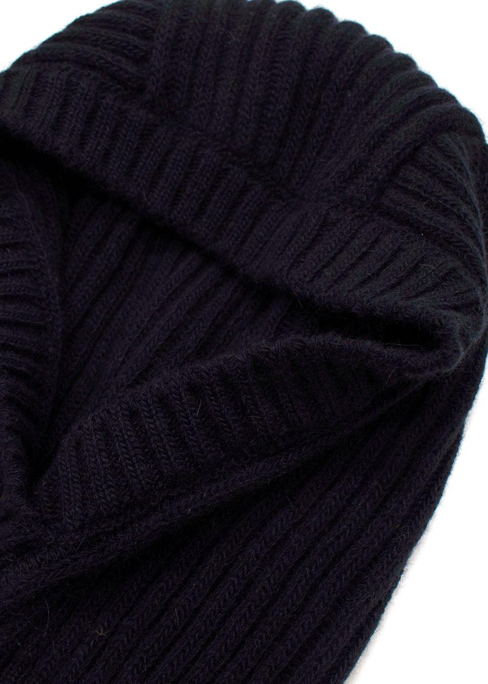 Longchamp Navy Knitted Snood