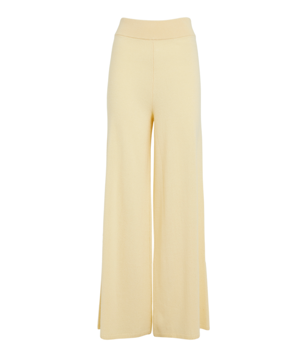 Zoe Wide Leg Cashmere Blend Trousers