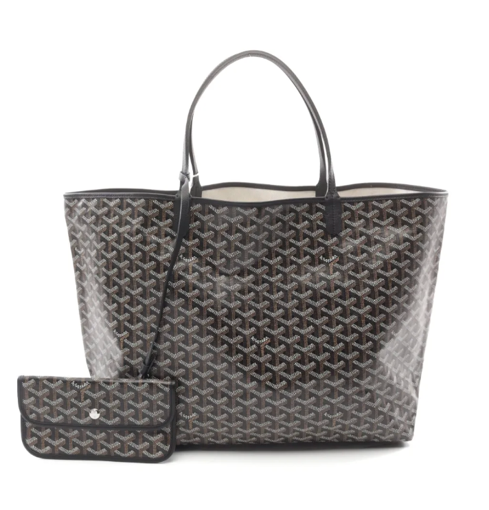 Coated Canvas Black St Louis GM tote bag