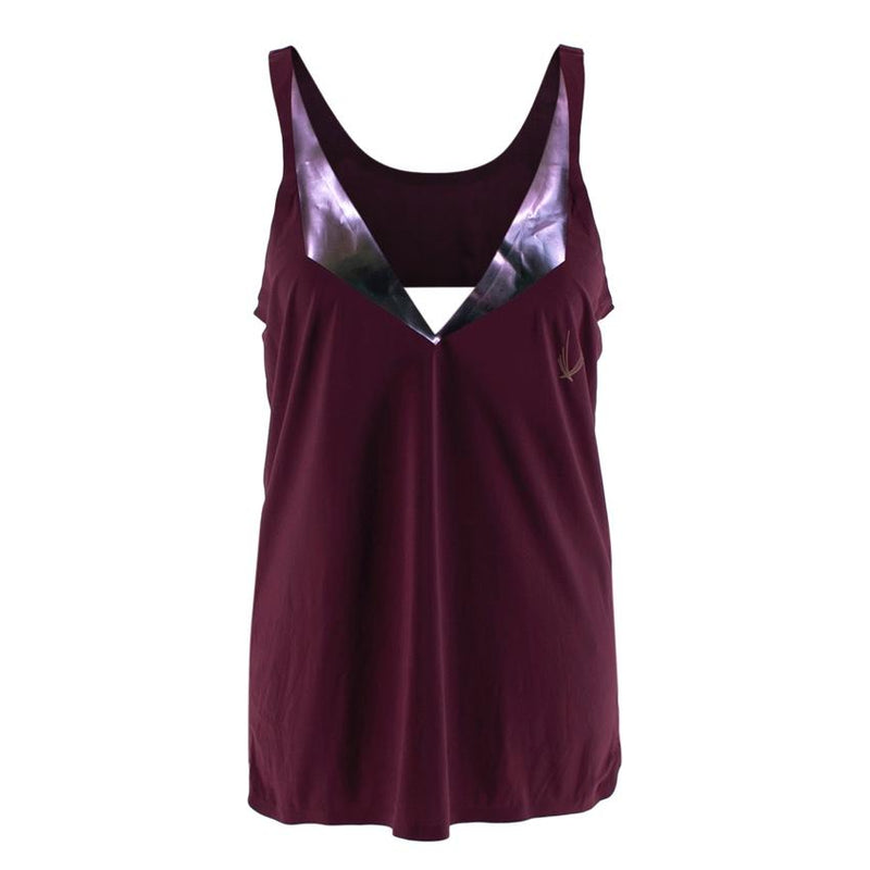 Lucas Hugh Burgundy Crossback Tank