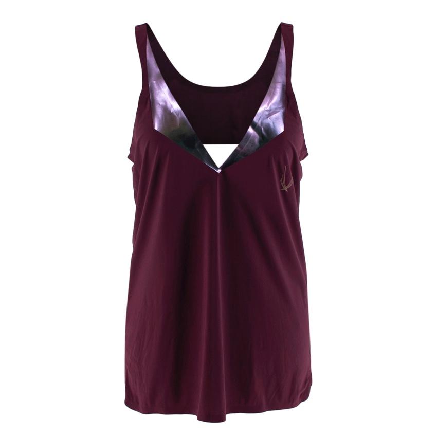 Lucas Hugh Burgundy Crossback Tank