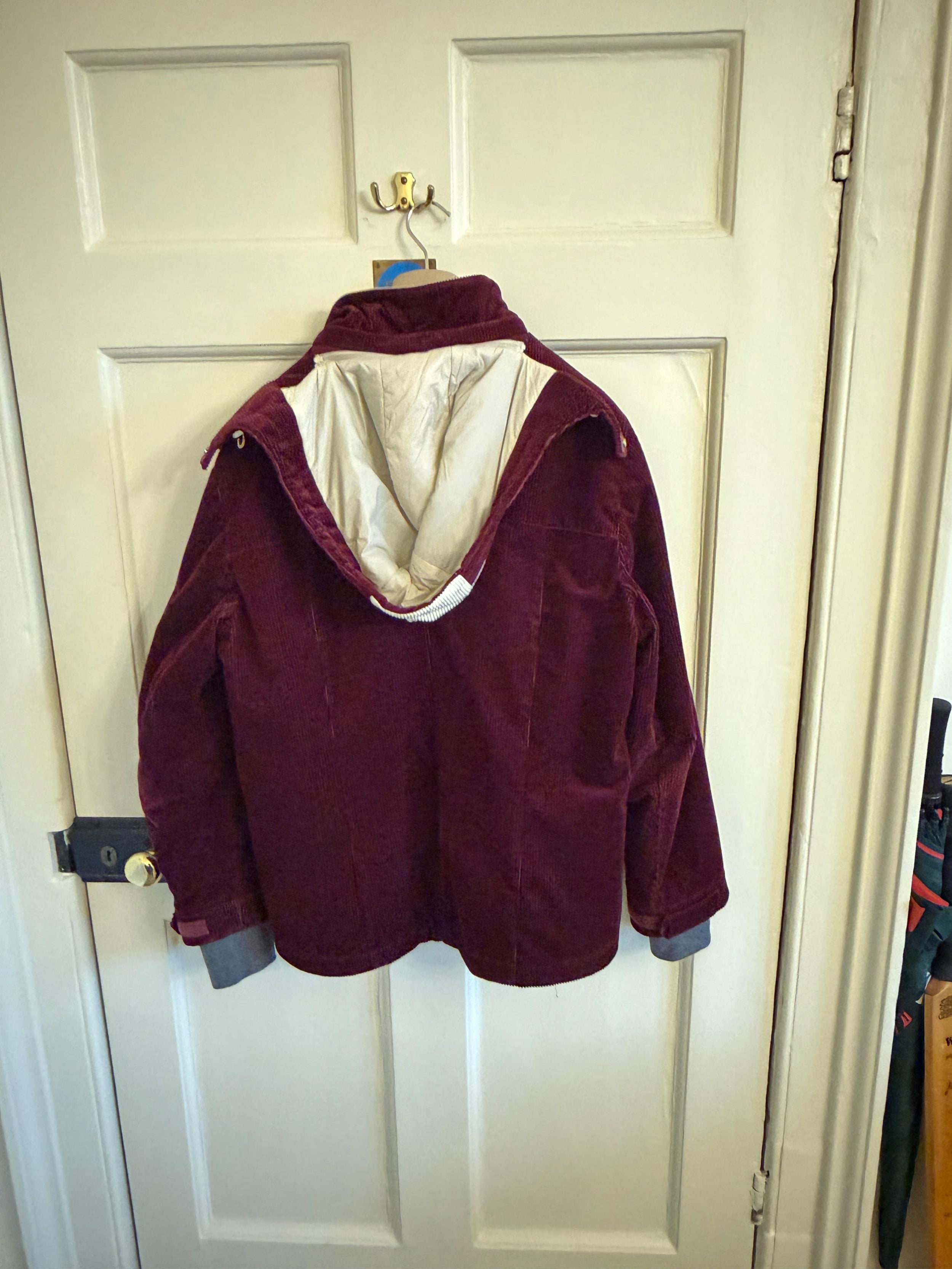 Brunello Cucinelli Burgundy Cord Mountain Outerwear Jacket