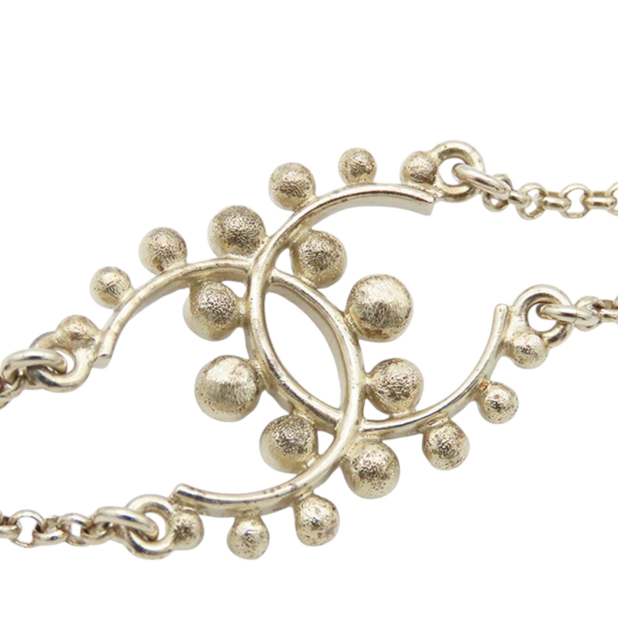 Chanel Faux Pearl Rhinestones Bracelet