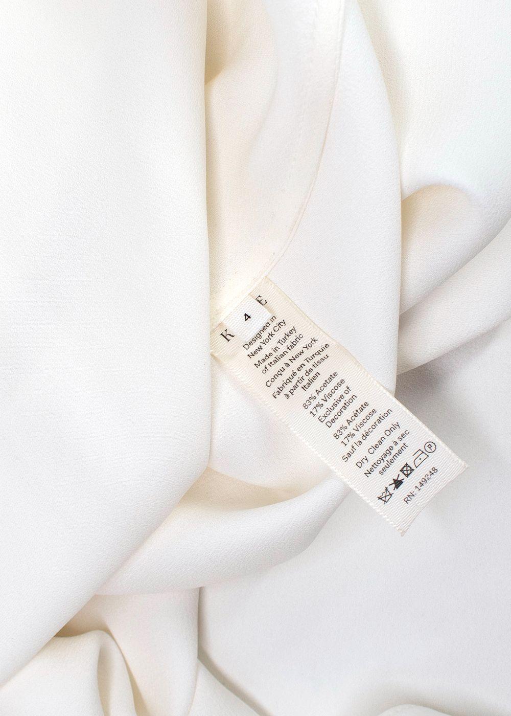 Khaite White Connie Midi Dress