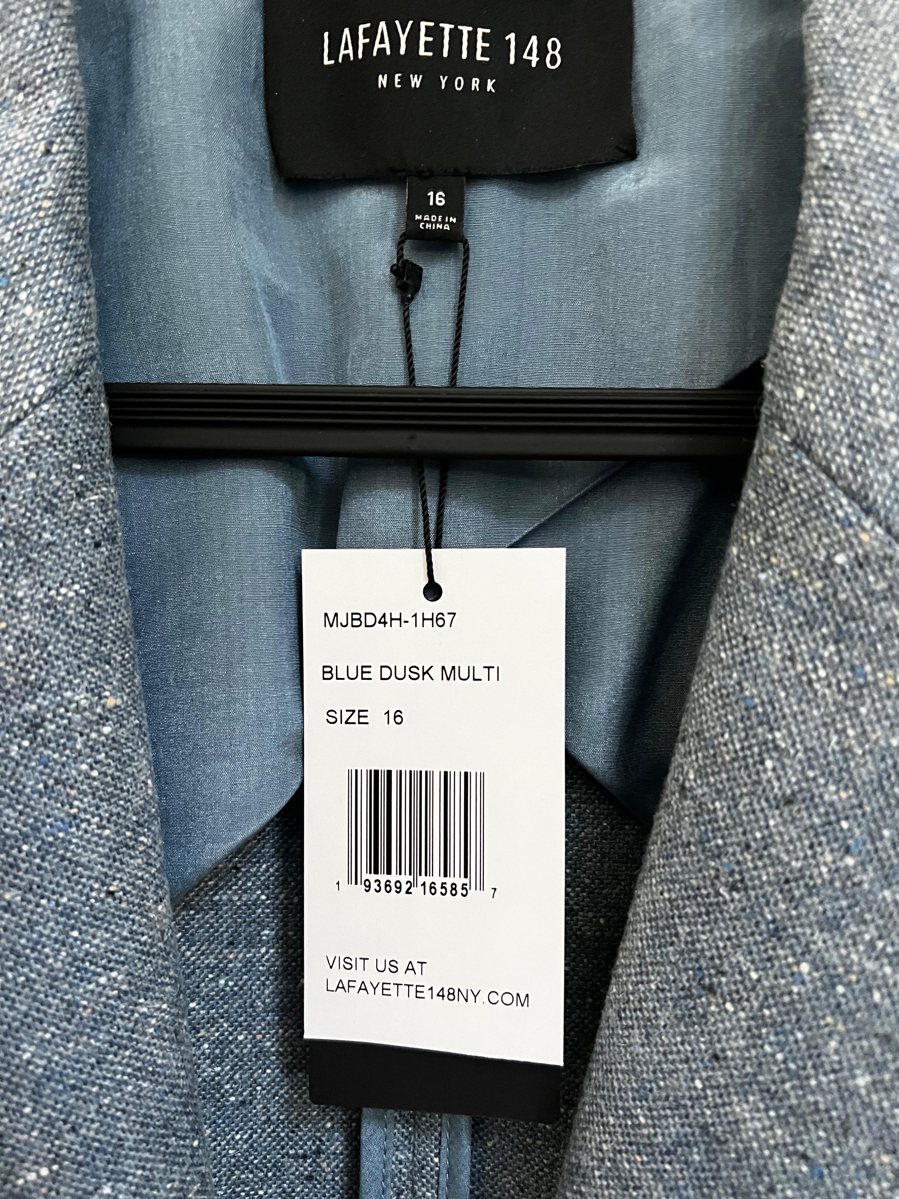 Blue Dusk Heather One-button Blazer