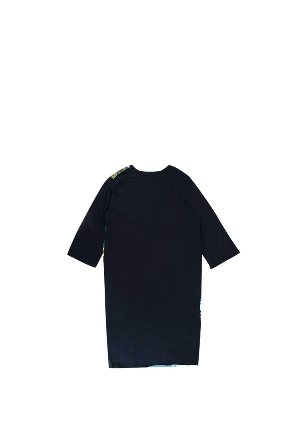 Kids 14Y Floral Palm-Tree Print Long Sleeved Cotton Dress