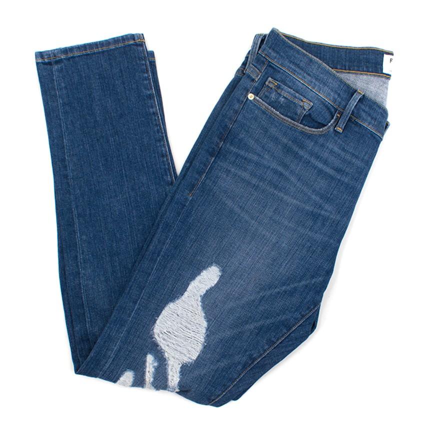 Frame Le Garcon Blue Skinny Jeans