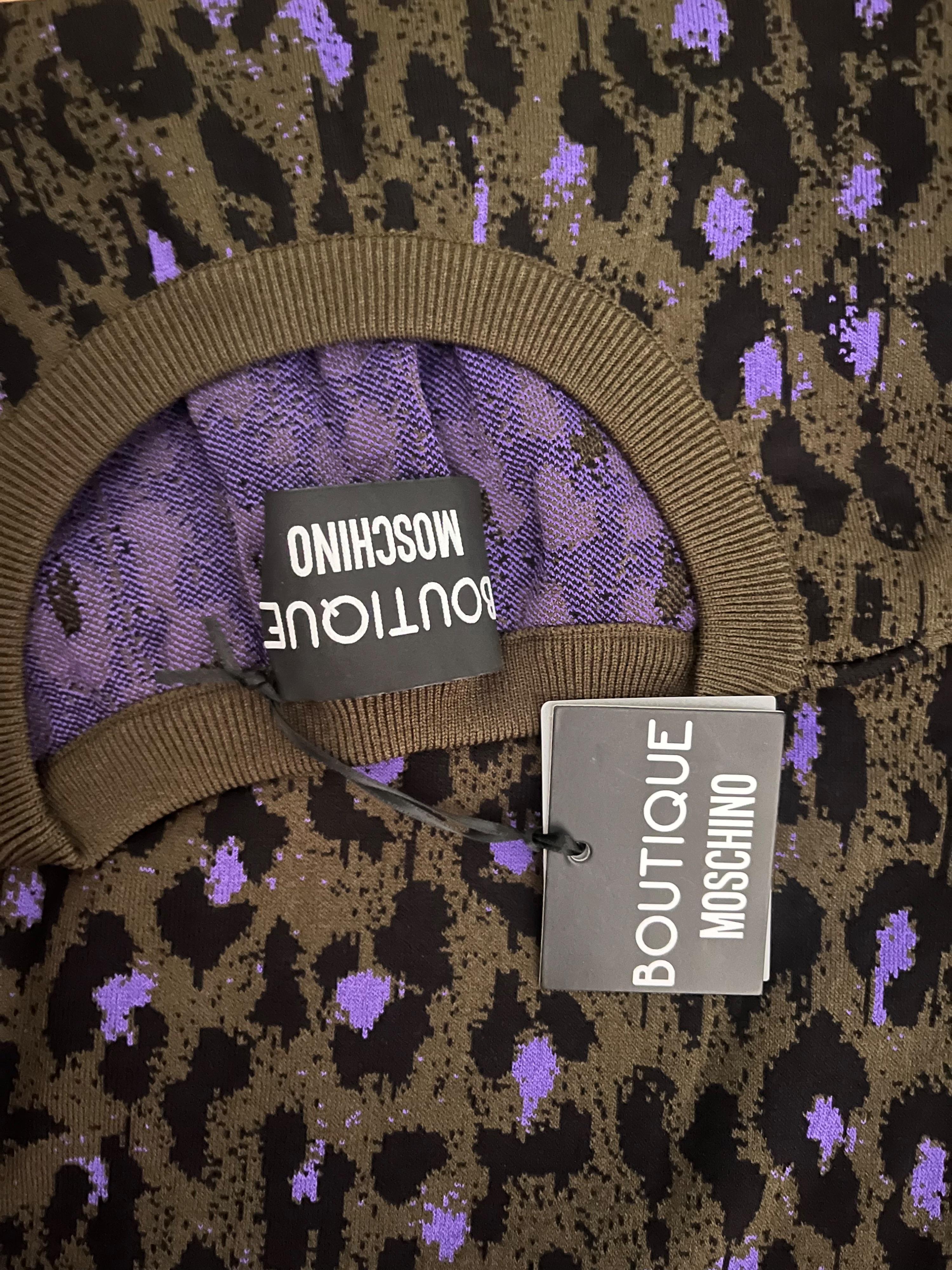 Leopard Print Knitted Top