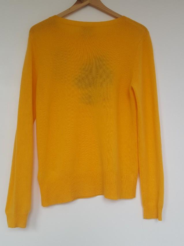 Charli Yellow Cloud Intarsia Cashmere Jumper