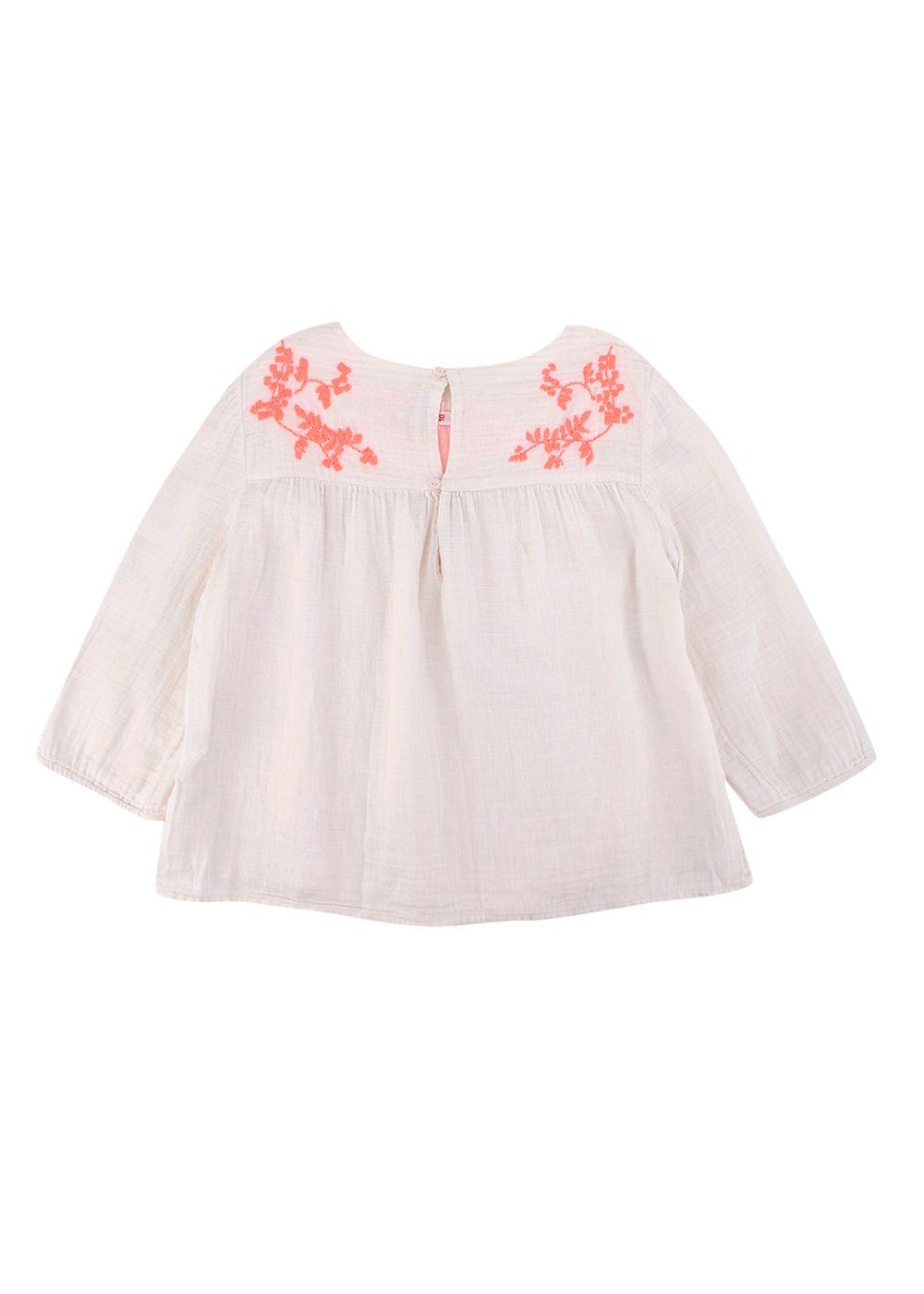 Kids Neon Embroidered Blush Top