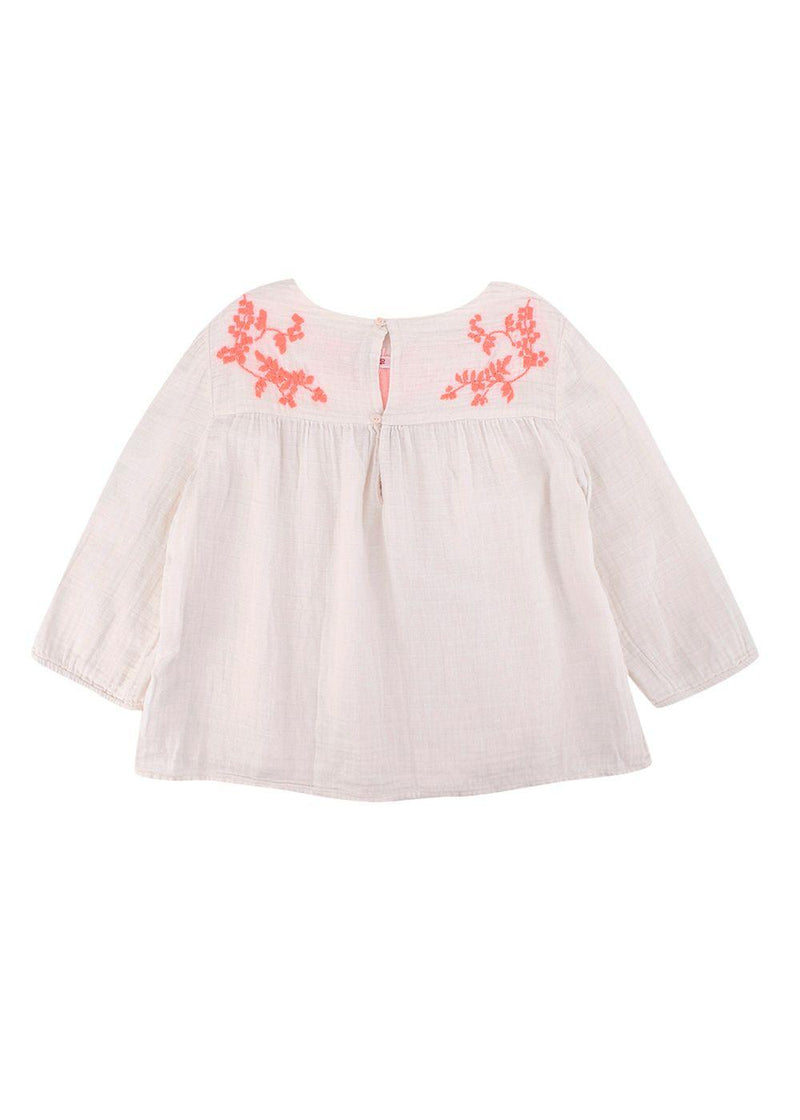 Kids Neon Embroidered Blush Top