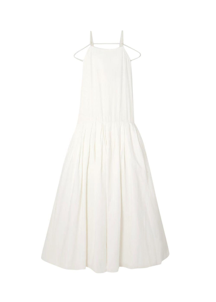 La Robe Amour Tie Detail Linen Jacquard Gown