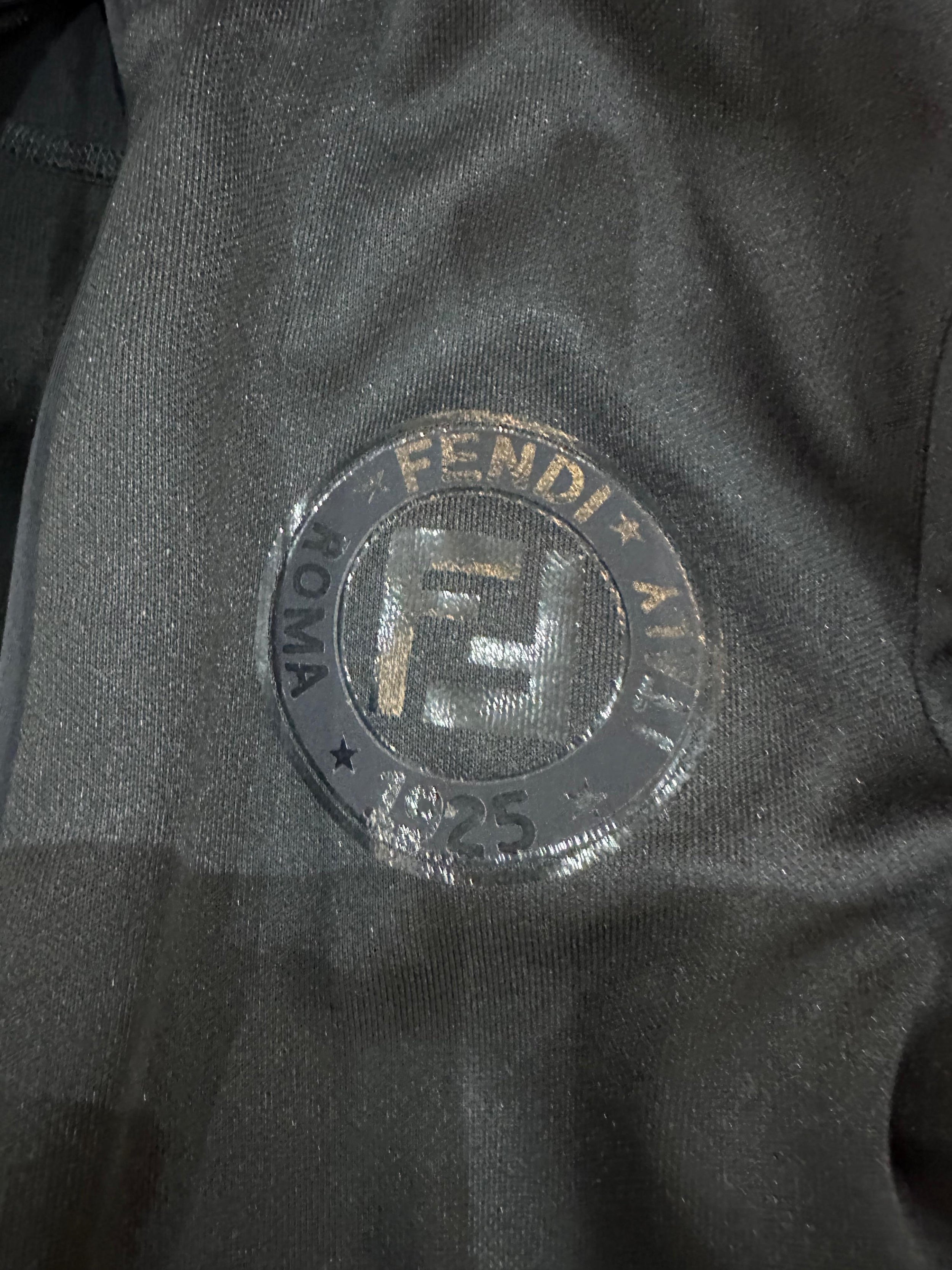 Fendi FF Side-stripe Black Track Jacket & Pants