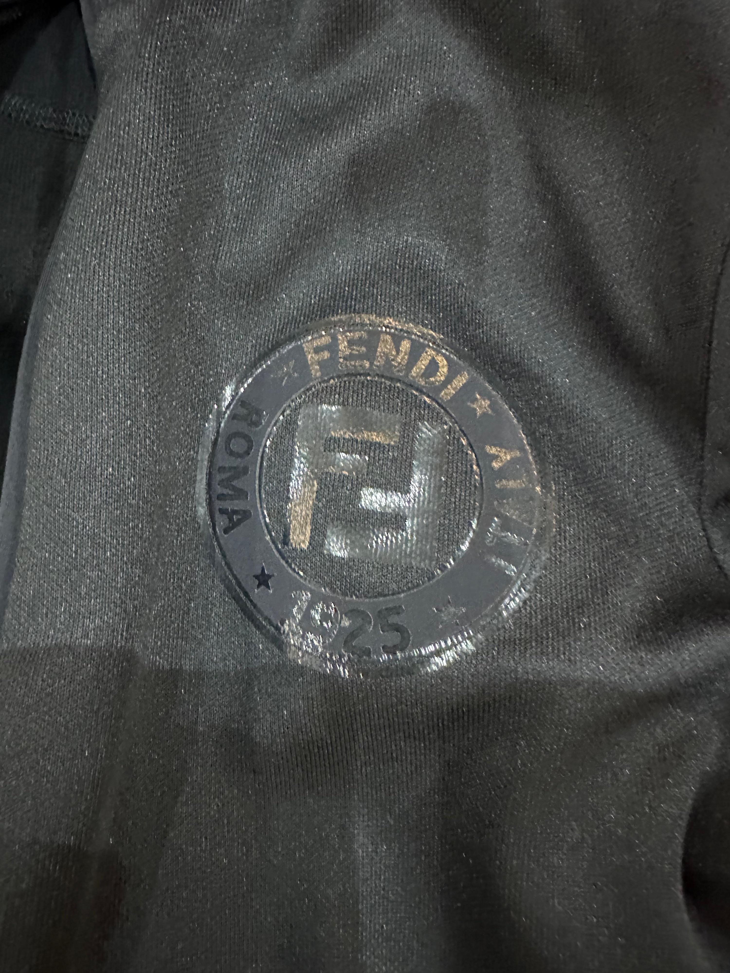 Fendi FF Side-stripe Black Track Jacket & Pants