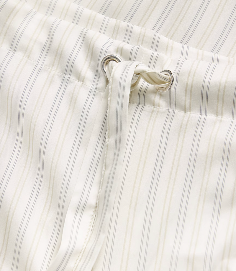 Khaite Silk Striped Trenton Trousers